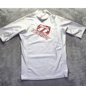 Jet Pilot JetPilot Rash Size M Guard Surfer Surfing Bodyboarding White Swim